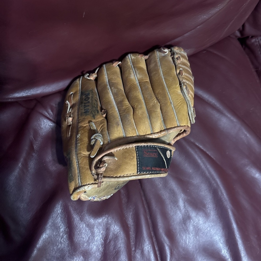 Vintage Sears roebuck USA  baseball glove 1628 Left Hand Read Flex Action